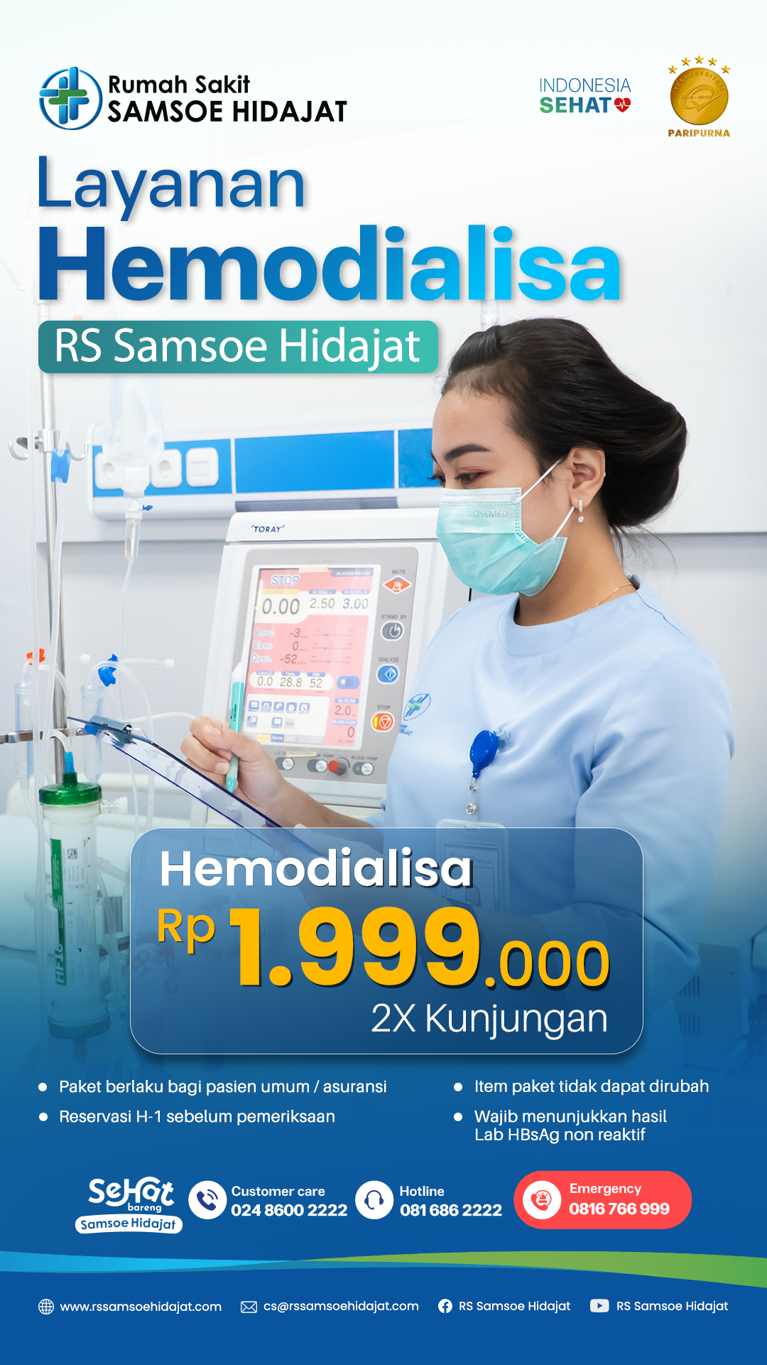 paket rumah sakit samsoe hidajat