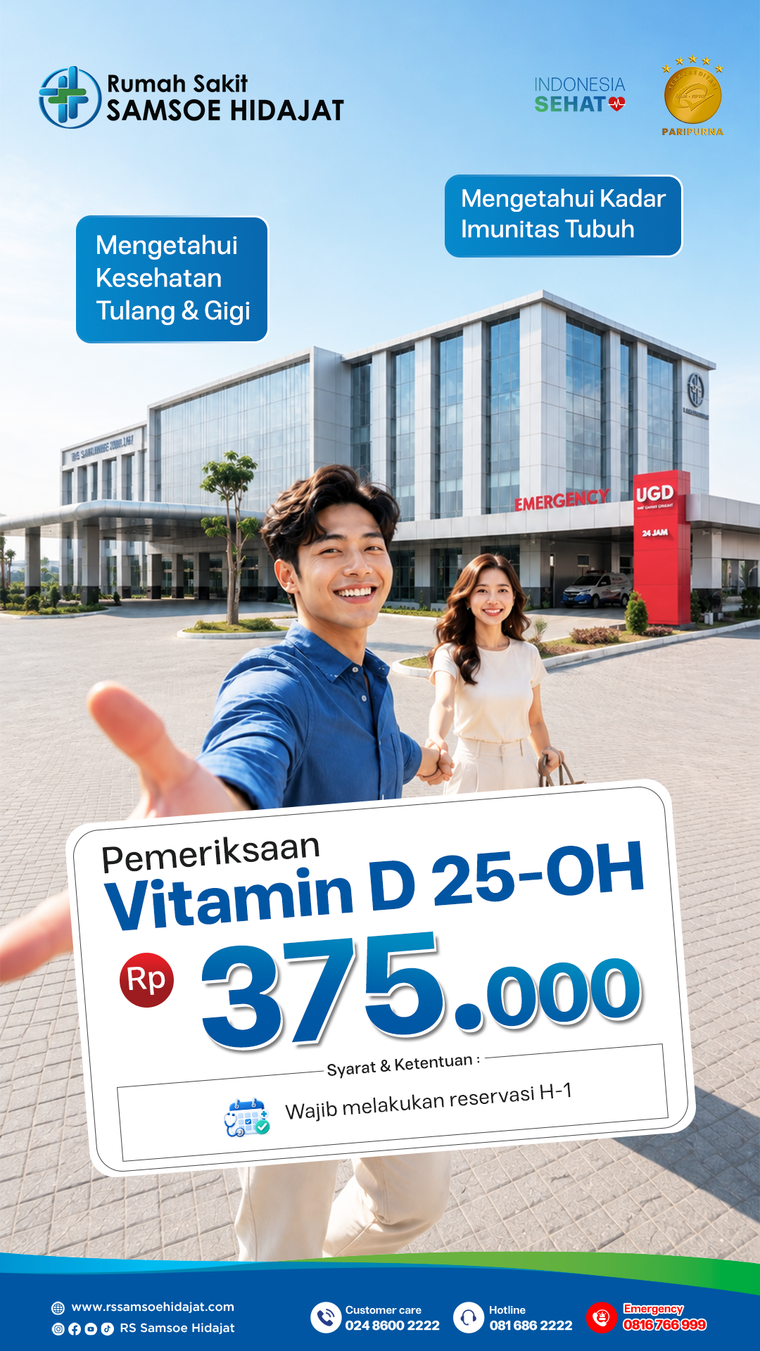 Paket Pemeriksaan Vit D 25-OH